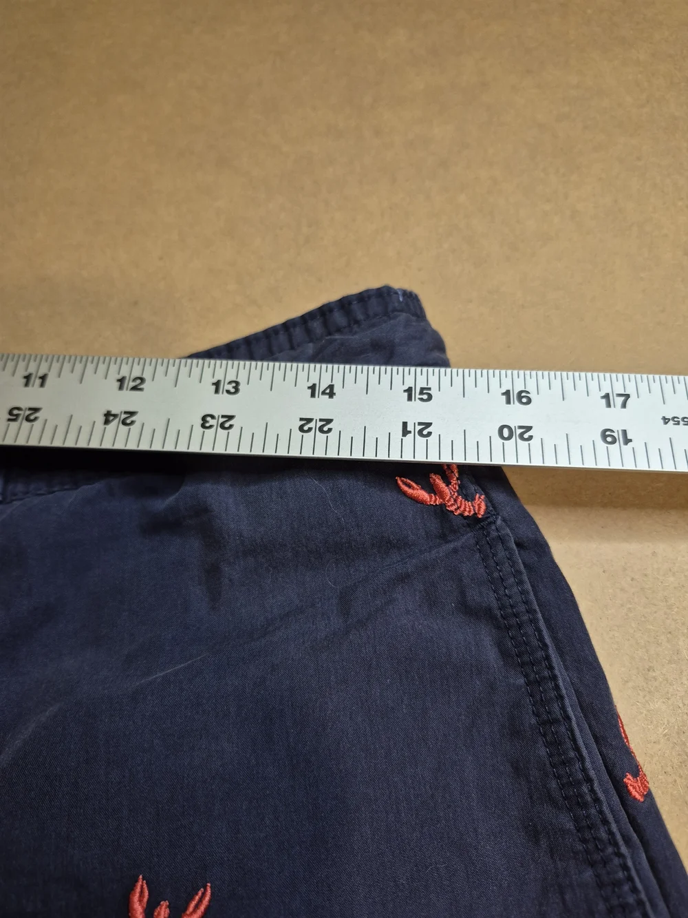 Daniel Cremieux Navy Swim Shorts with Red Embroidery 4378/5